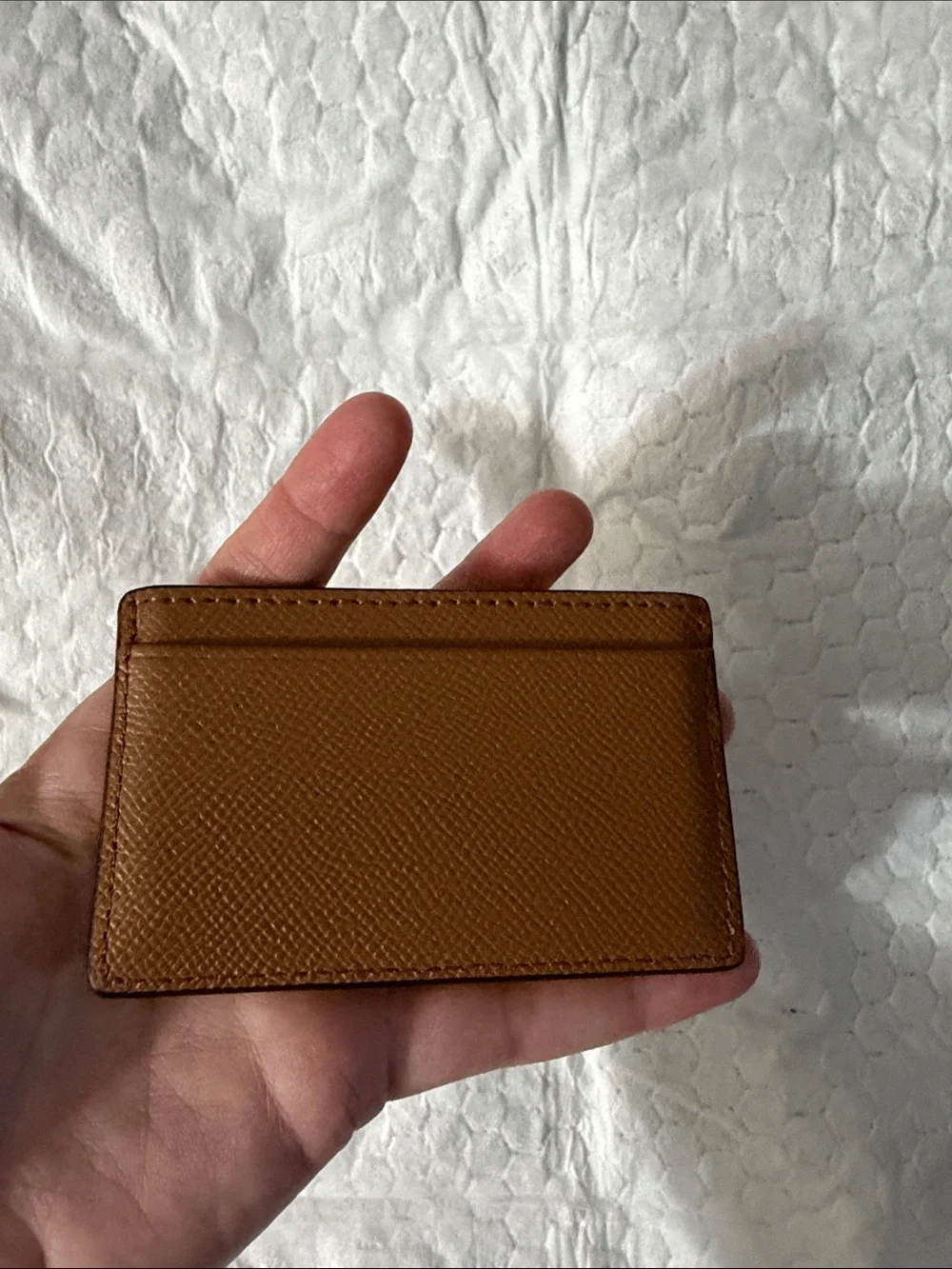 Michael Kors Tan Leather Card Holder